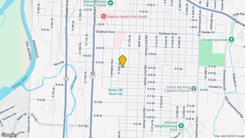 1608 S P St Map and Location Details