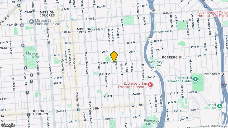 3121 20th St Map and Location Details