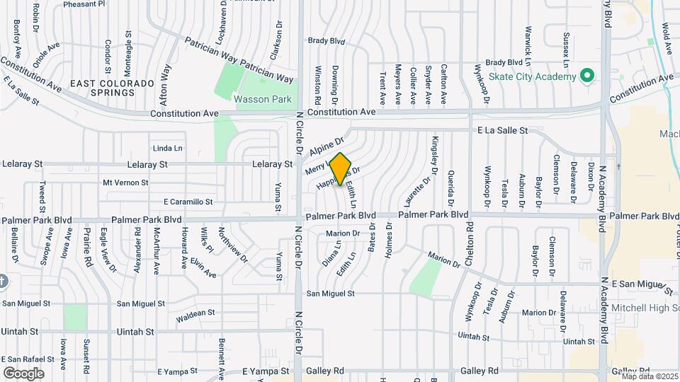 1529 Diana Ln Mapa y Detalles de la Ubicación