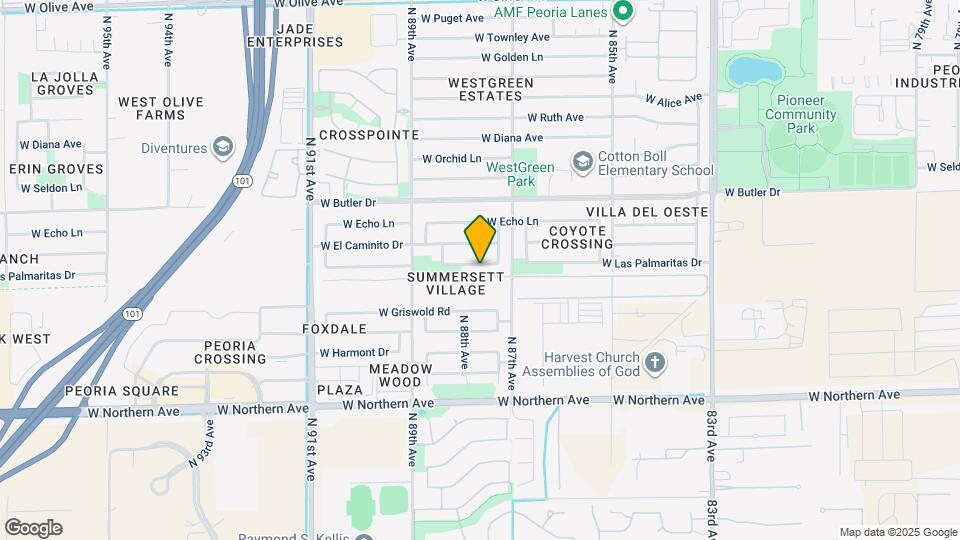 8755 W Las Palmaritas Dr Map and Location Details