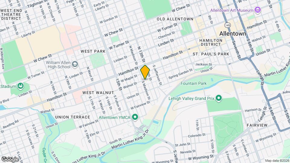 103 S Madison St Map and Location Details