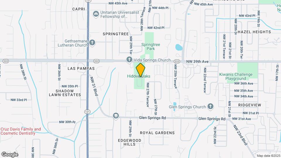 3618 NW 28th Terrace Map and Location Details