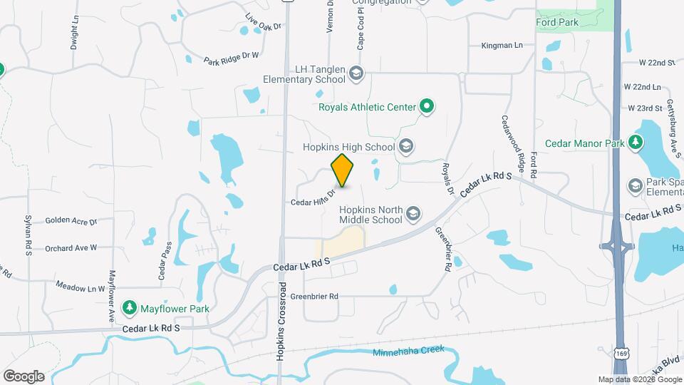 2521 Cedar Hills Dr Map and Location Details