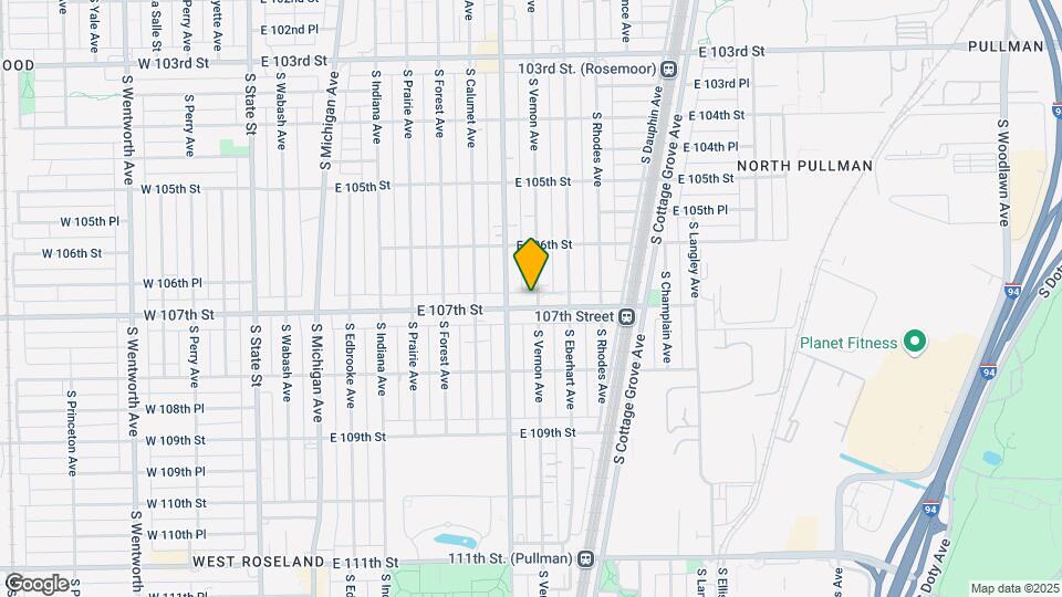 10654-10658 S Vernon Ave Map and Location Details