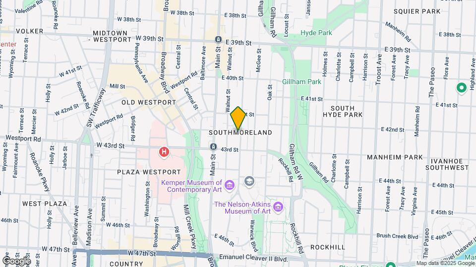 4132-4134 Warwick Blvd Mapa y Detalles de la Ubicación