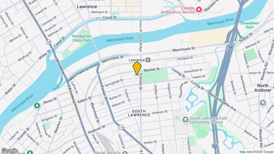 130-132-132 Springfield St Mapa y Detalles de la Ubicación