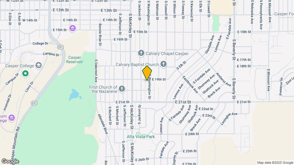 1906 S Washington St Map and Location Details