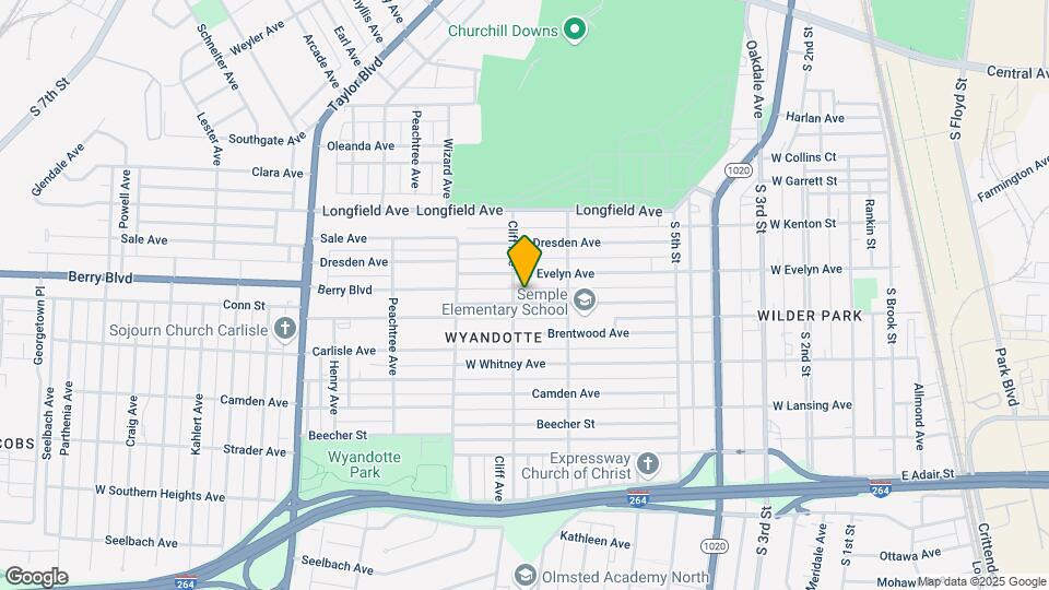 831 Denmark St Map and Location Details