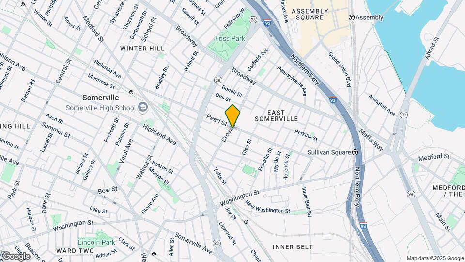 76 Cross St, Unit 2 Map and Location Details
