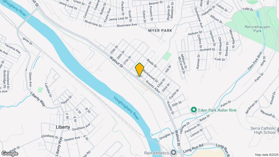 2911 Walnut St Map and Location Details