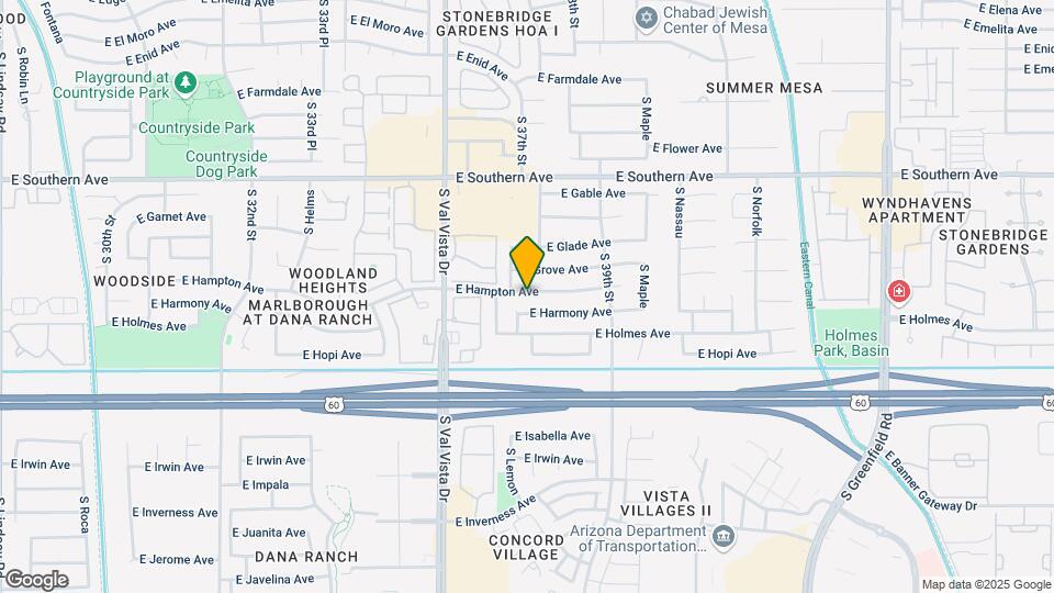 3731 E Hampton Ave Map and Location Details