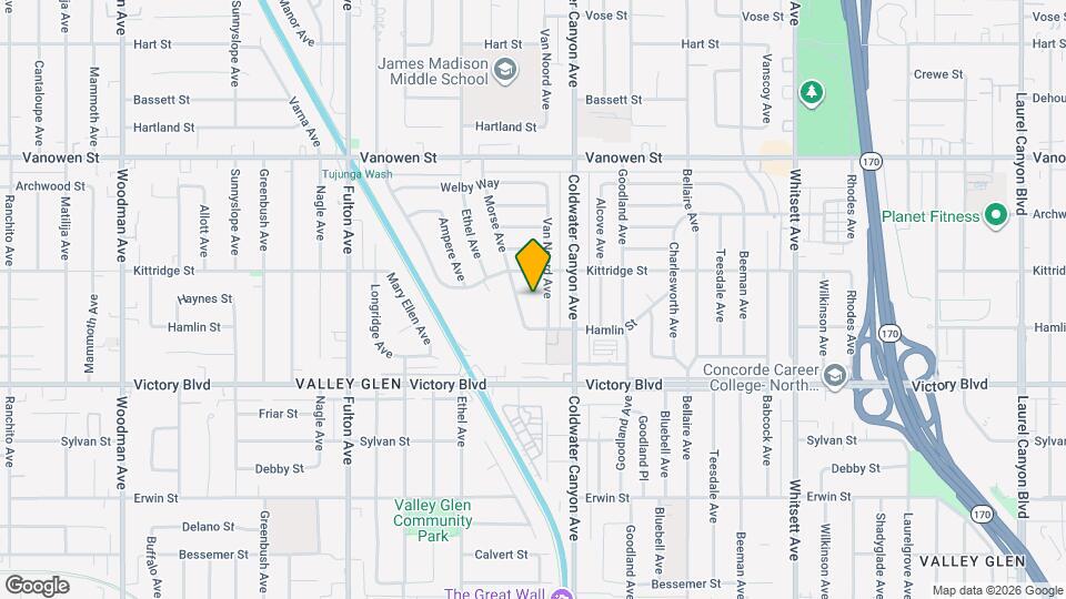 12944 Haynes St Map and Location Details