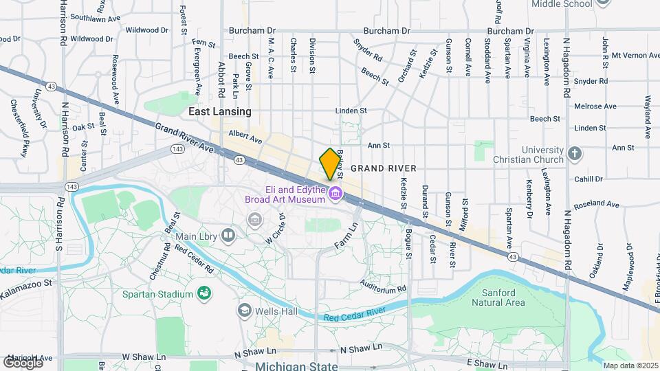 547 E Grand River Ave, Unit 1 Mapa y Detalles de la Ubicación
