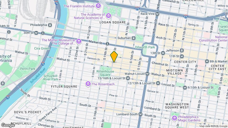 133 S 18th St Map and Location Details