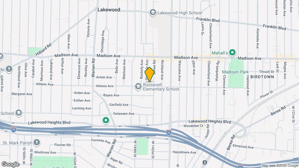 14210 Athens Ave Map and Location Details