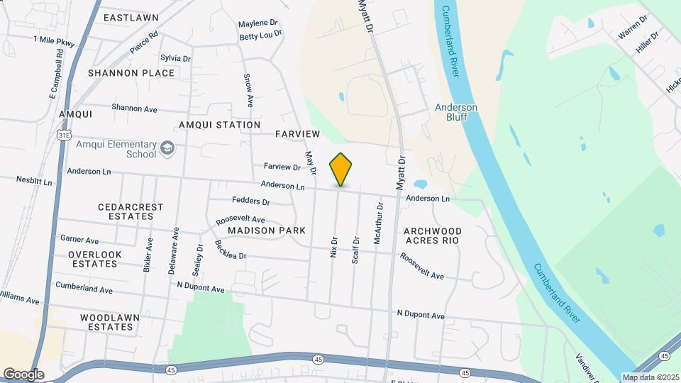 800 Anderson Ln Map and Location Details