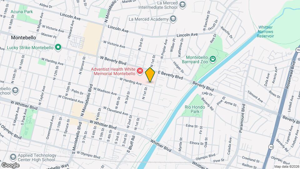 104 E Harding Ave Map and Location Details