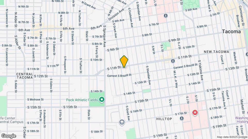 1107 S Grant Ave Map and Location Details