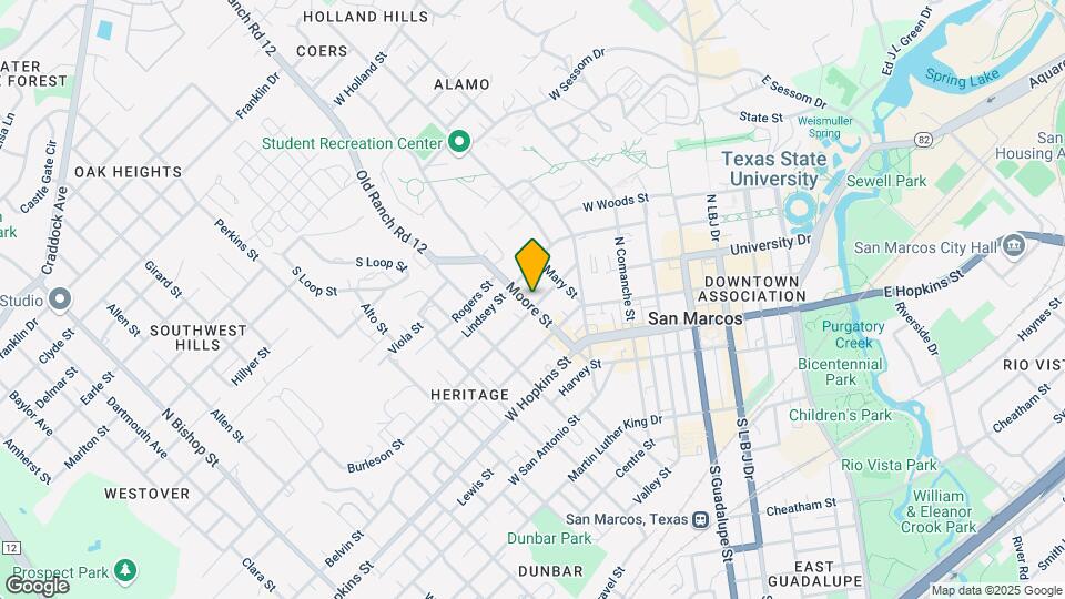 450 Burleson St Map and Location Details