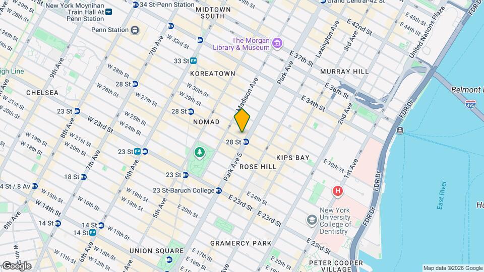 45 E 28th St, Unit SI ID1563108P Mapa y Detalles de la Ubicación