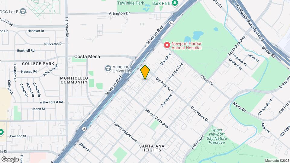 2567 Elden Ave Mapa y Detalles de la Ubicación