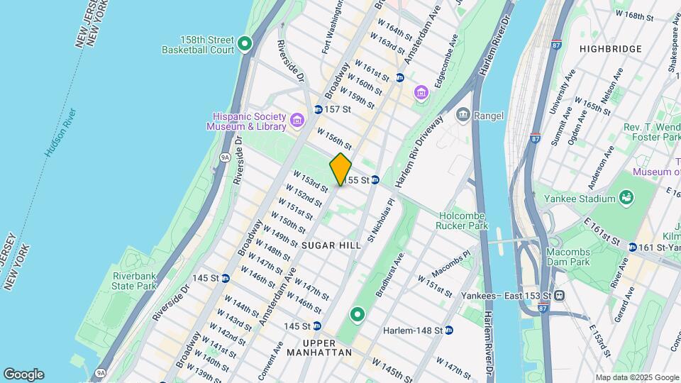 1885 Amsterdam Ave Mapa y Detalles de la Ubicación