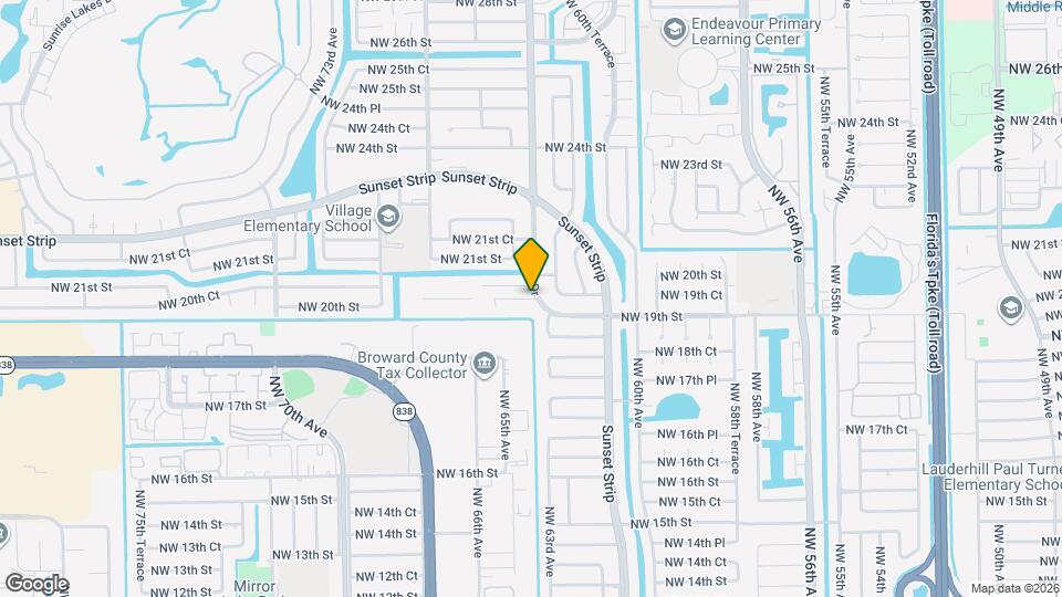 6421 NW 20th St Mapa y Detalles de la Ubicación