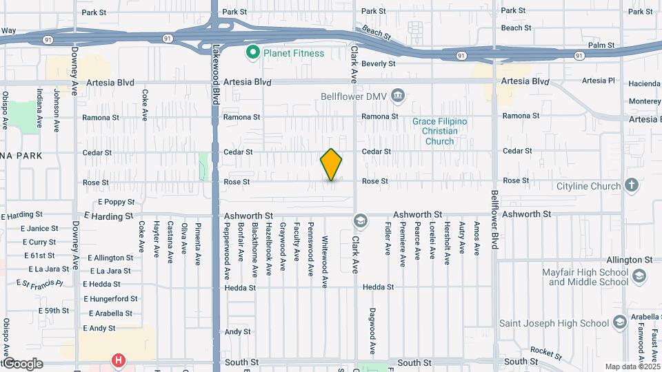 9320 Rose St Map and Location Details