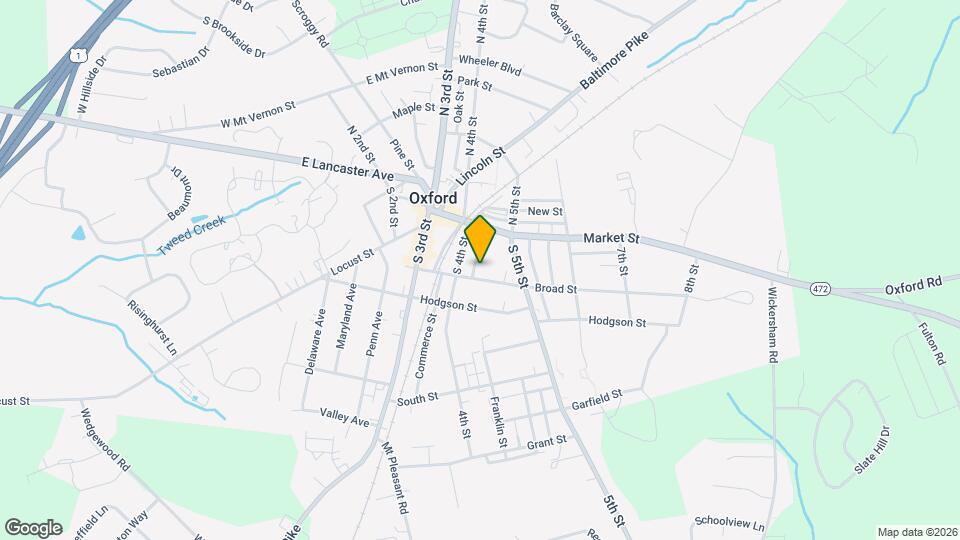 421 Broad St Map and Location Details