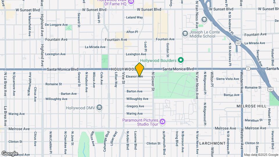 1014 N El Centro Ave Map and Location Details