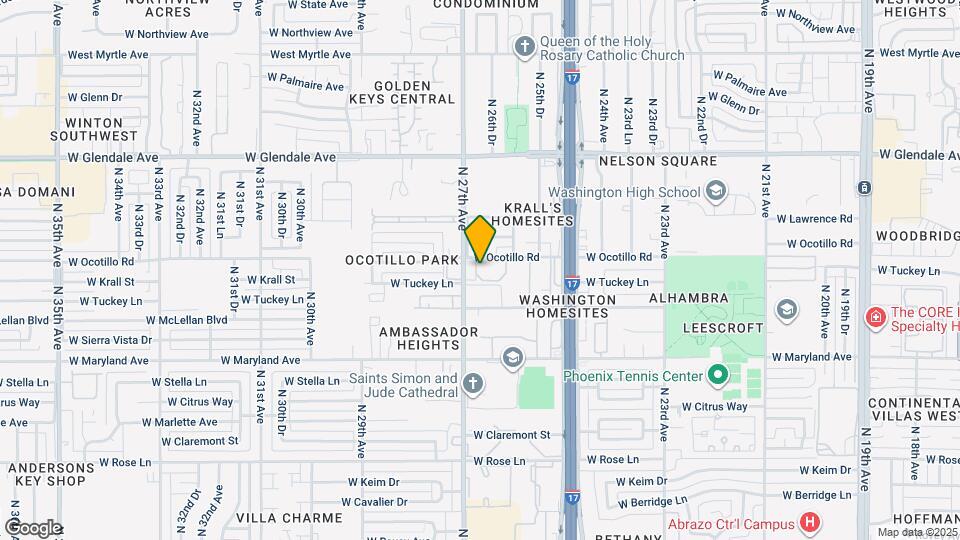 2697 W Ocotillo Rd Map and Location Details
