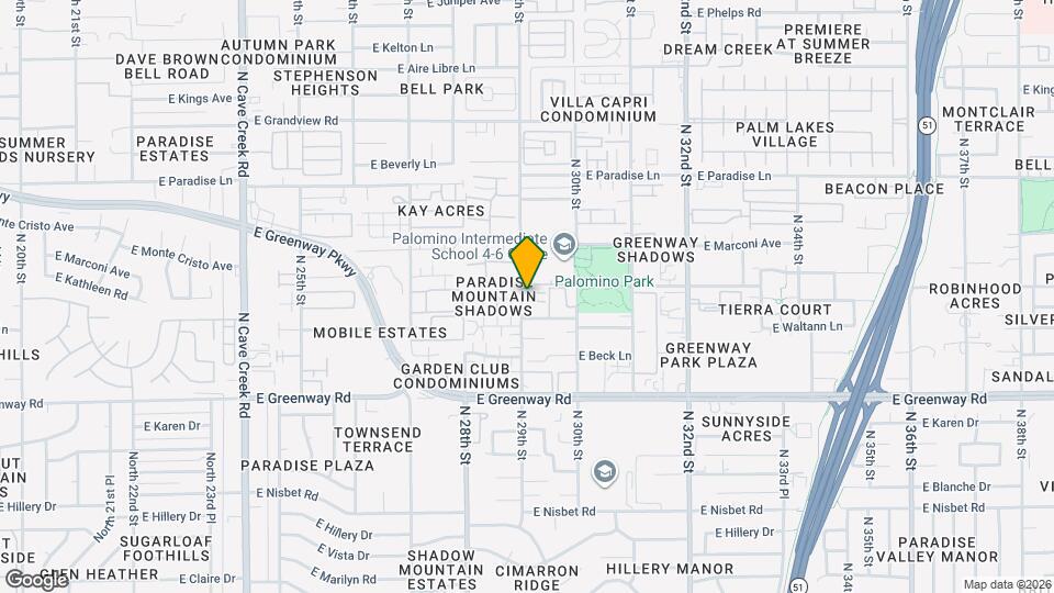 15635 N 29th St Map and Location Details