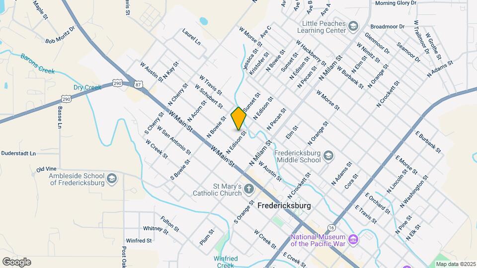 206 N Edison St Map and Location Details