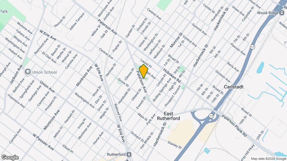 319 Paterson Ave Mapa y Detalles de la Ubicación