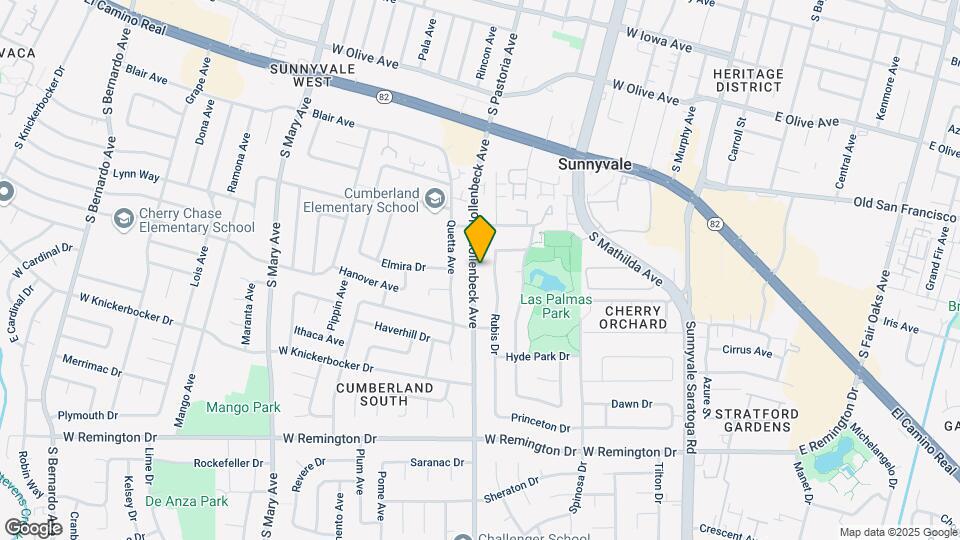 838 Hollenbeck Ave Mapa y Detalles de la Ubicación
