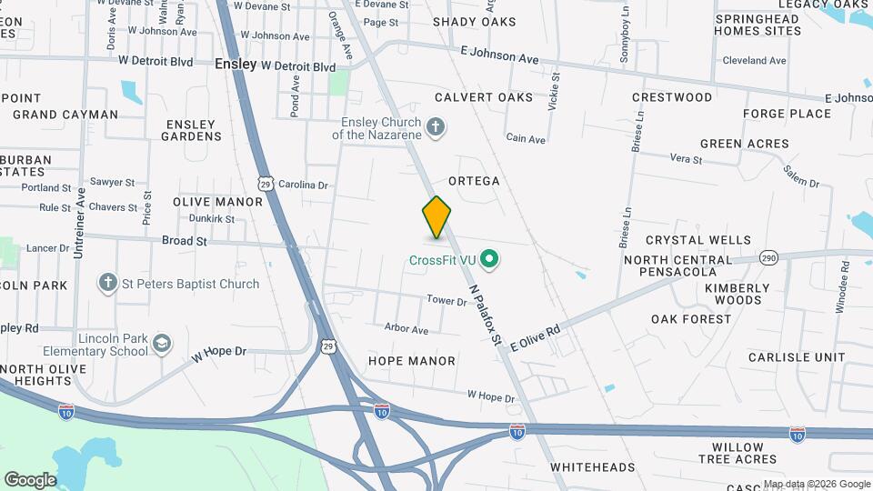 8103 N Palafox St Map and Location Details