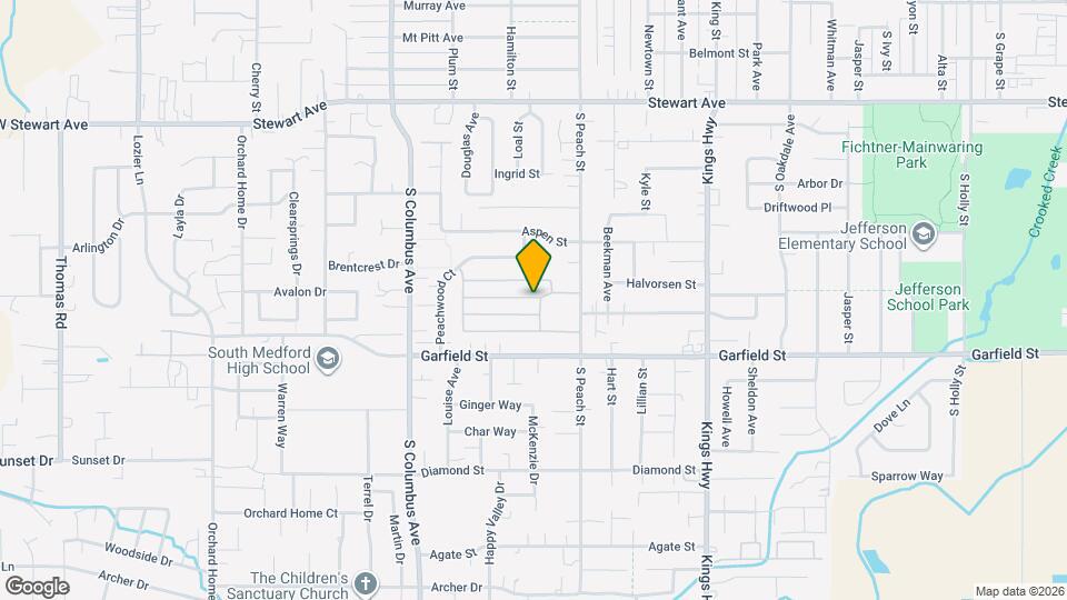 1570 S Peach St Mapa y Detalles de la Ubicación