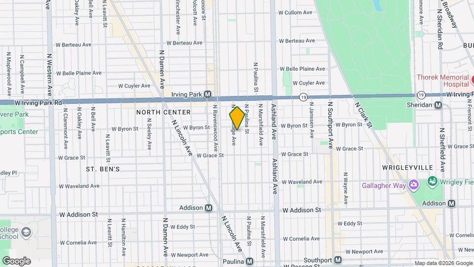 3847 N Hermitage Ave Map and Location Details