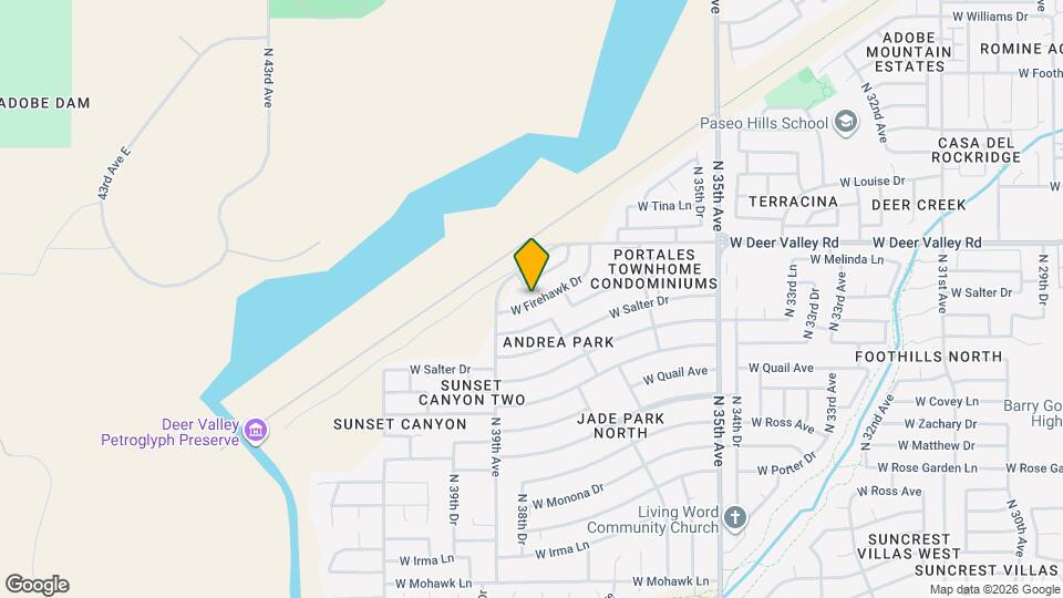 3732 W Firehawk Dr Mapa y Detalles de la Ubicación