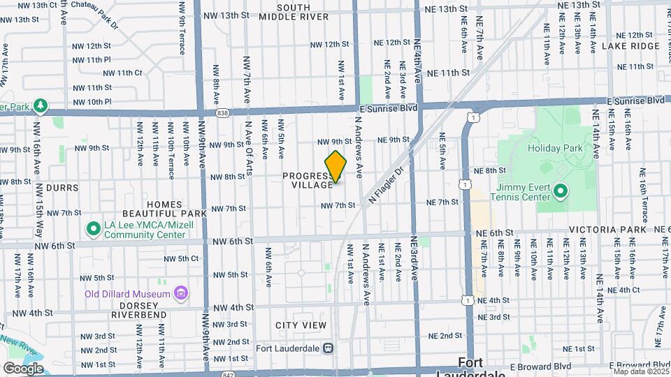 722 NW 2nd Ave, Unit B Map and Location Details