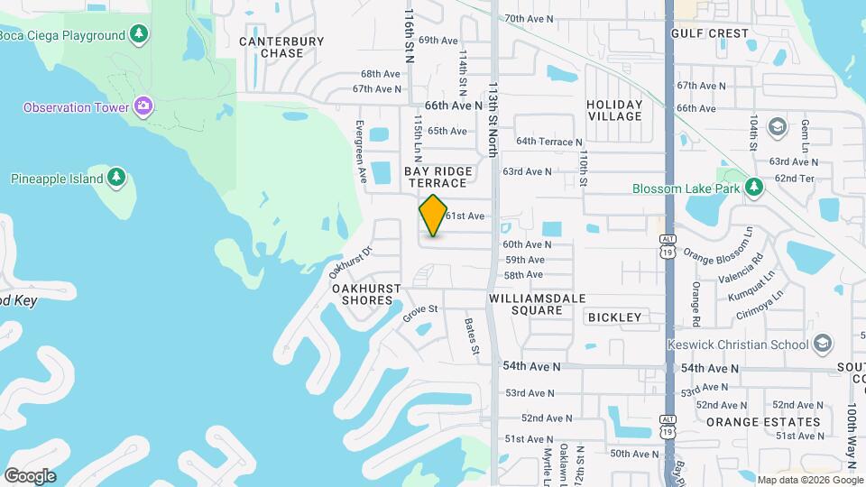 11525 59th Terrace Map and Location Details