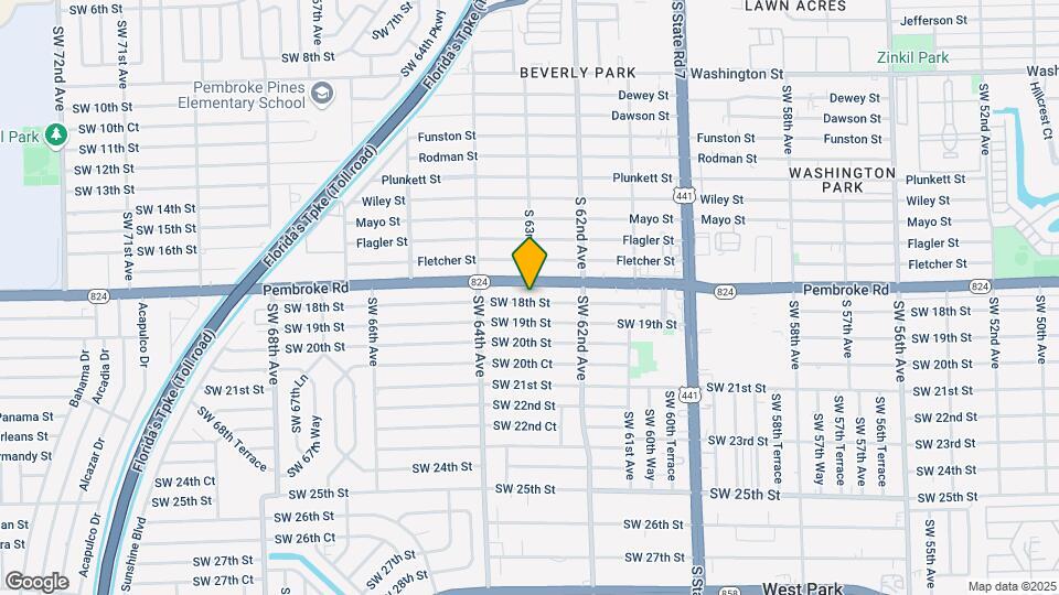 6305 SW 18th St Map and Location Details