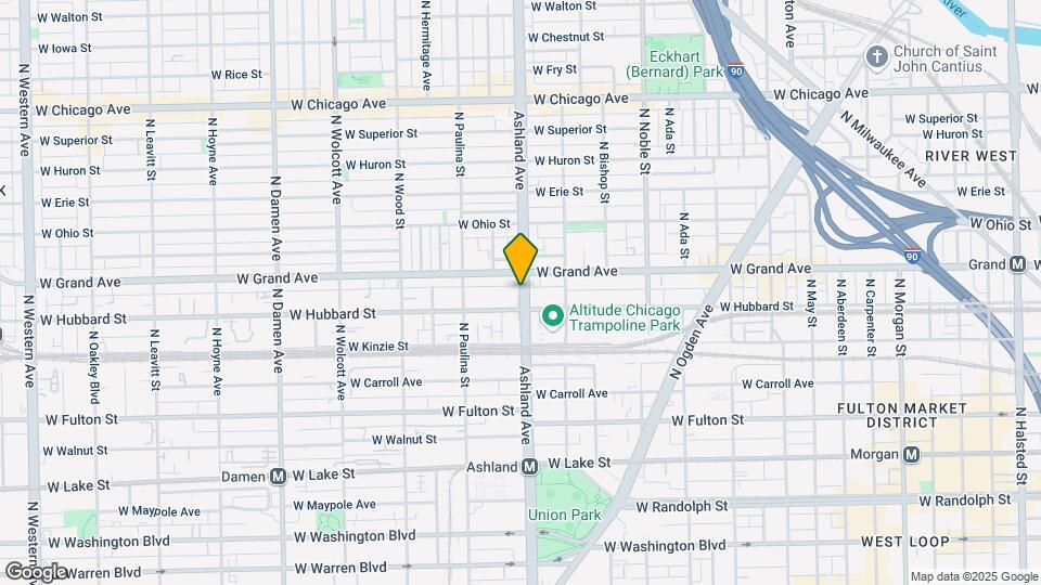 464 N Ashland Ave Map and Location Details