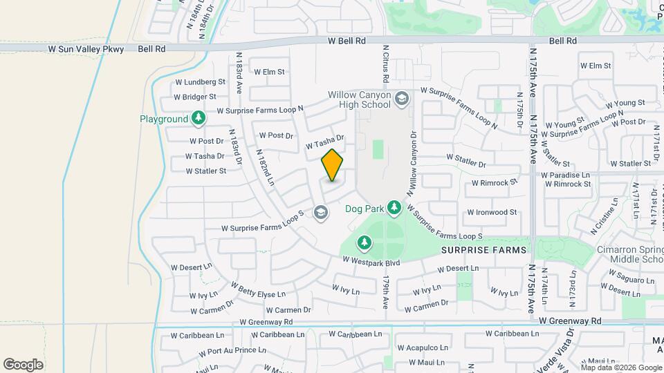 18068 W Rimrock St Map and Location Details