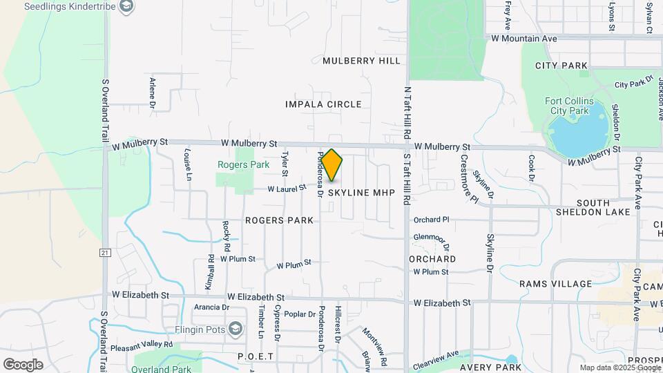 2319 Ponderosa Ct Map and Location Details