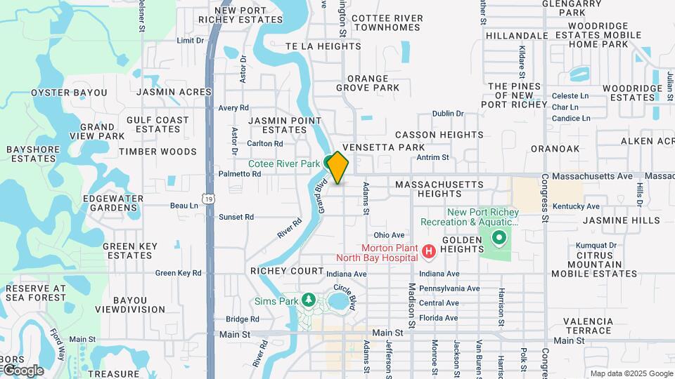 6921 Washington St Map and Location Details