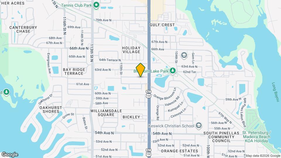 10760 62nd Ave N Map and Location Details