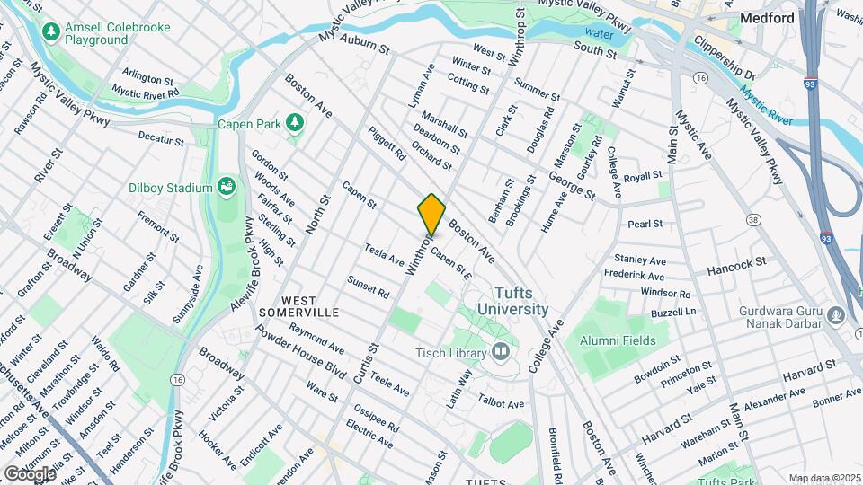 37 Winthrop St, Unit 1 Mapa y Detalles de la Ubicación