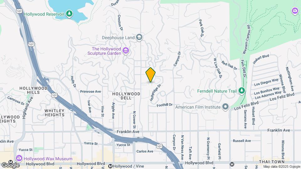 2222 N Beachwood Dr, Unit 412 Map and Location Details