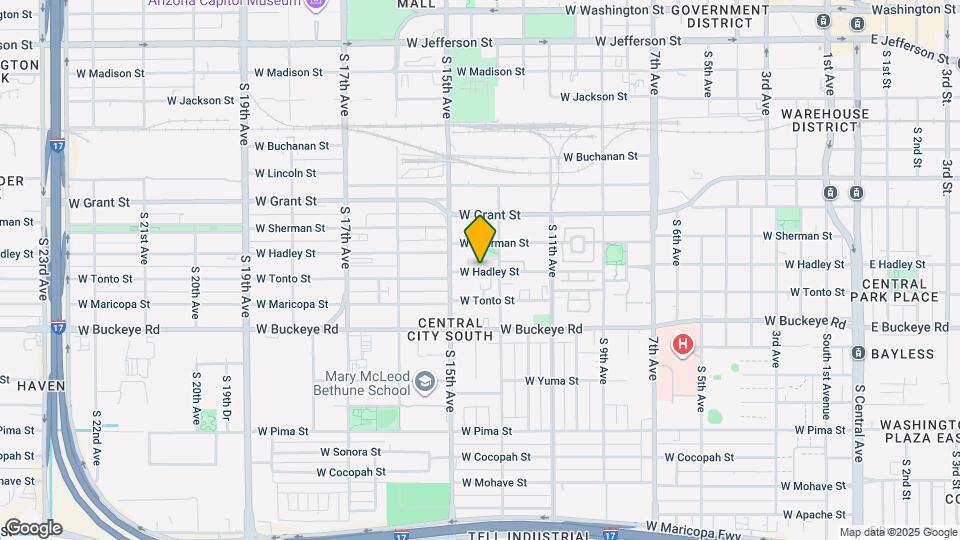 1316 W Hadley St Map and Location Details